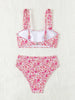 Sexy Floral Print Female Swimsuits Women Bikini 2025 Swimwear High Waisted Bikinis Sets Two Pieces Bandeau Bathing Suit Beahwear