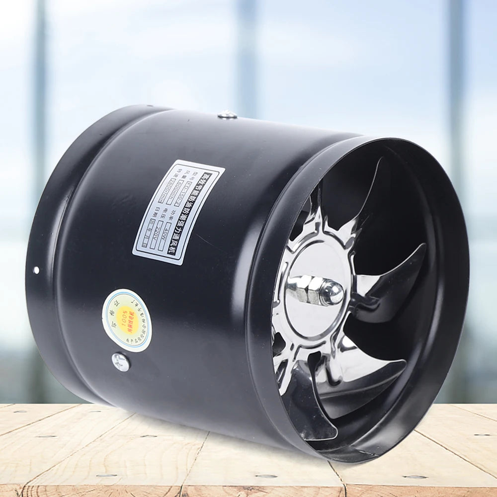 150mm Axial Duct Fan Air Pipe Fan Radial Pipe Fan Extractor 220V Fan Industrial Fan For Kitchen, Living Room, Factory, Hotel - Mighty Dollars