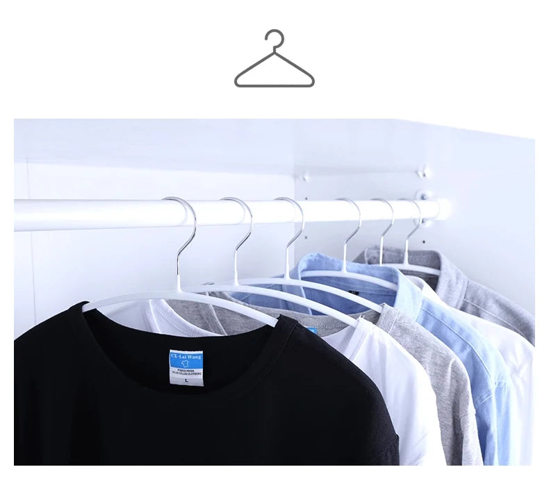 5PCS Impregnated Plastic Semi-circle Adult Clothes Hanging No Trace Non-slip Bolting Clothes