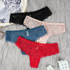 Sexy Lace Thong Women Low Waist Panties Transparent Underwear Hollow Out Female Lingerie Elasticity Comfortable Underpants