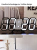 3D LED Wall Clock: Modern Digital Design with Nightlight & Luminous Alarm for Living Room Decor