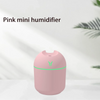 1pc  Compact USB Aroma Diffuser & Humidifier withLED Night Light - Pink & Mint Green, Essential Oil Atomizer for Homeand Car Use