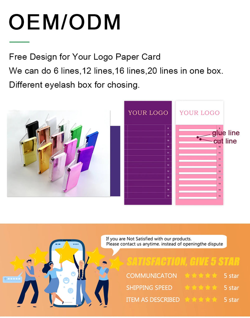 ABONNIE Cocoa Brown Individual Volume Eyelashes Extensions C CC D Brown Colored Natural Classic Mink Lashes Tray