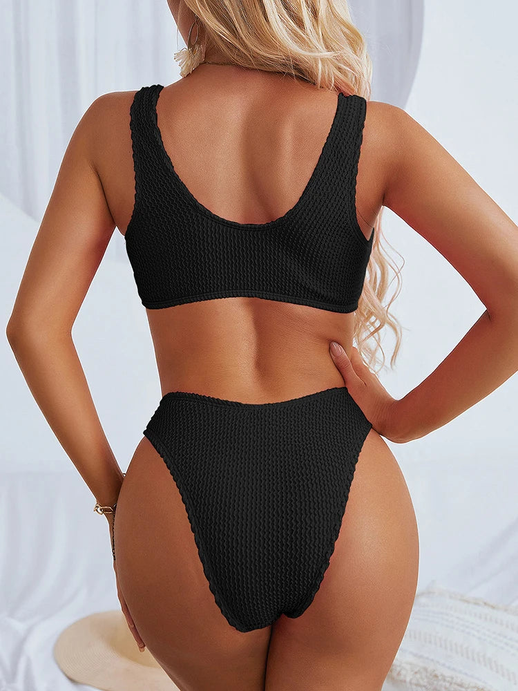 Sexy Bikini 2025 Swimsuit Women Swimwear Push Up Bikini Set Thong Brazilian Bathing Suit Beach Wear Biquini Bather Female