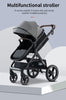 Luxury Baby Stroller 3 in1 Portable Travel Baby Carriage Fold Pram High Landscape Aluminum Frame Newborn Infant Stroller