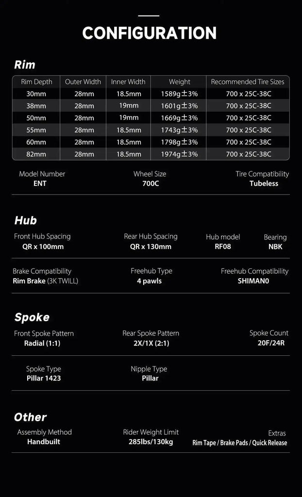ELITEWHEELS 700c Road Carbon Wheels UD Finish UCI Quality Carbon Rim Tubeless Ready Pillar Nipple 1423 Spokes Racing Wheelset