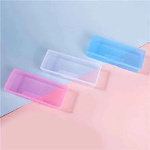 Laai beeld in Galery-kyker, Portable Makeup Brush Organizer Eyebrow Pencil Tableware Chopsticks Transparent With Cover Storage Box Kitchen Accessories