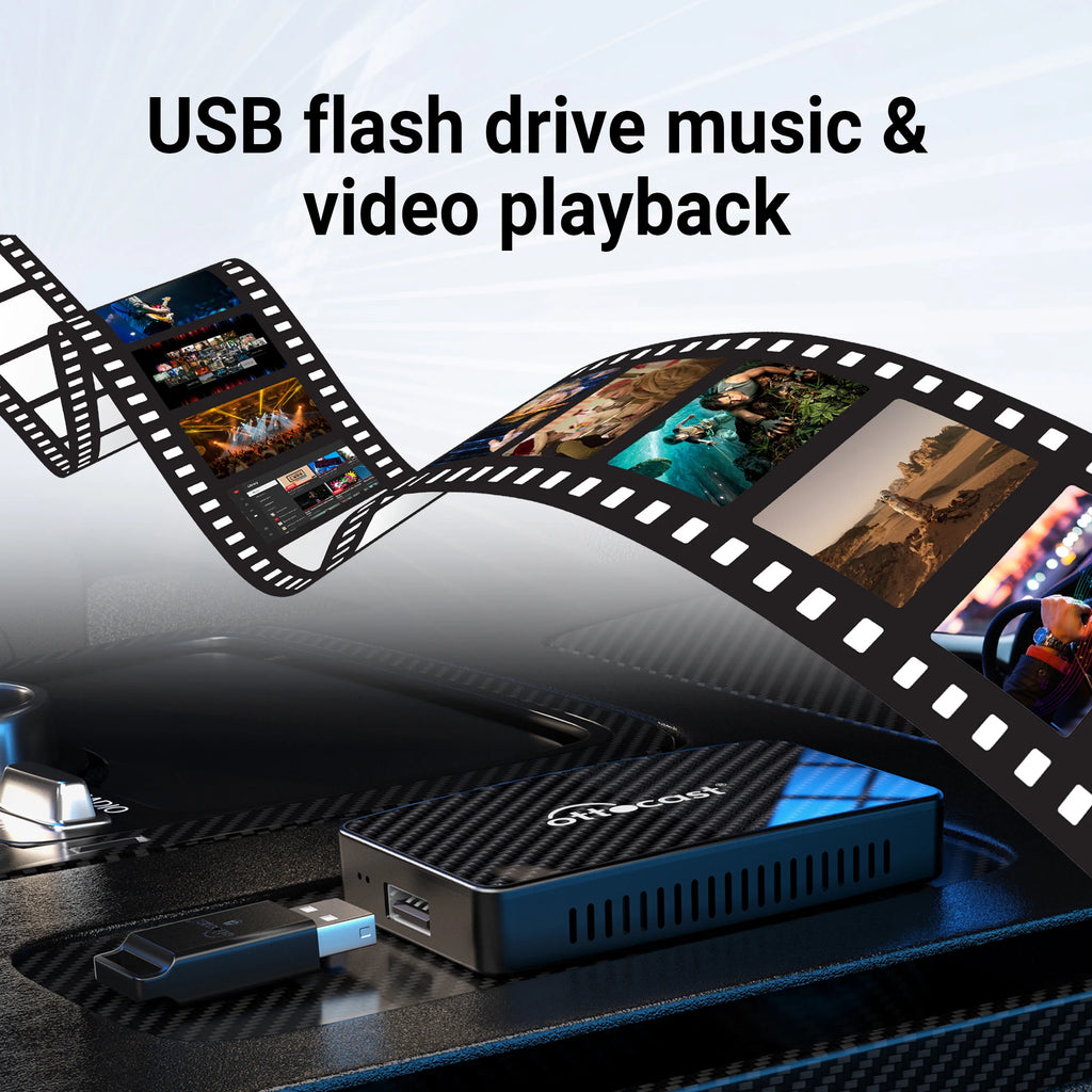 OTTOCAST Play2Video Pro Wireless Android Auto CarPlay Adapter USB Multimedia Video for Youtube Car Accessories for VW Benz Audi