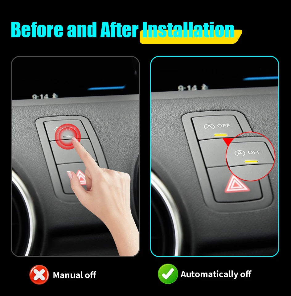 For AUDI A1 2011-2018 Car Automatic Stop Start Engine System Off Close Control Sensor Plug Smart Stop Cancel Auto Accessorie