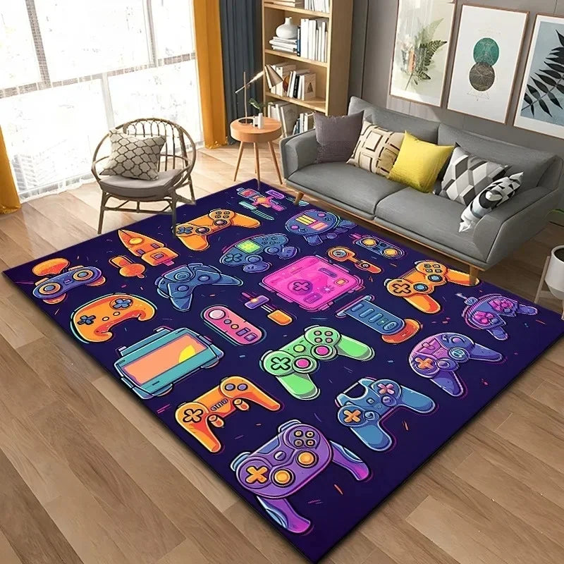 3D Game Controller Carpet Anime Carpet Living Room Decoration Rugs for Bedroom Carpets for Super Sized Gaming Carpet
