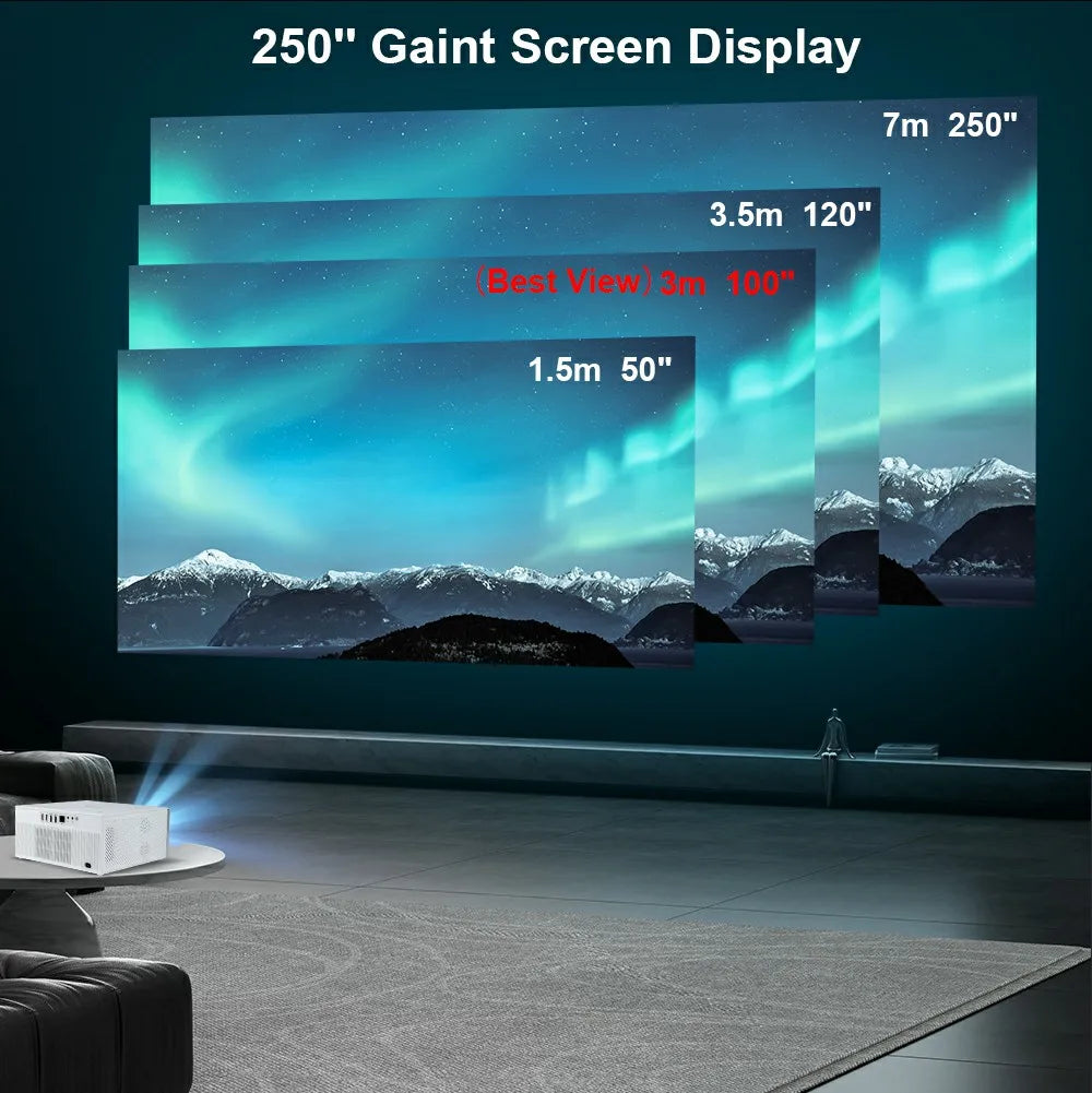 ThundeaL TDA7W Full HD 1080P Projector Android 13 WiFi6 2G 32G Projetor 4k Video TDA7 Voice Control 3D Smart Home Theater Beamer