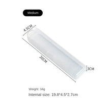 Laai beeld in Galery-kyker, Portable Makeup Brush Organizer Eyebrow Pencil Tableware Chopsticks Transparent With Cover Storage Box Kitchen Accessories