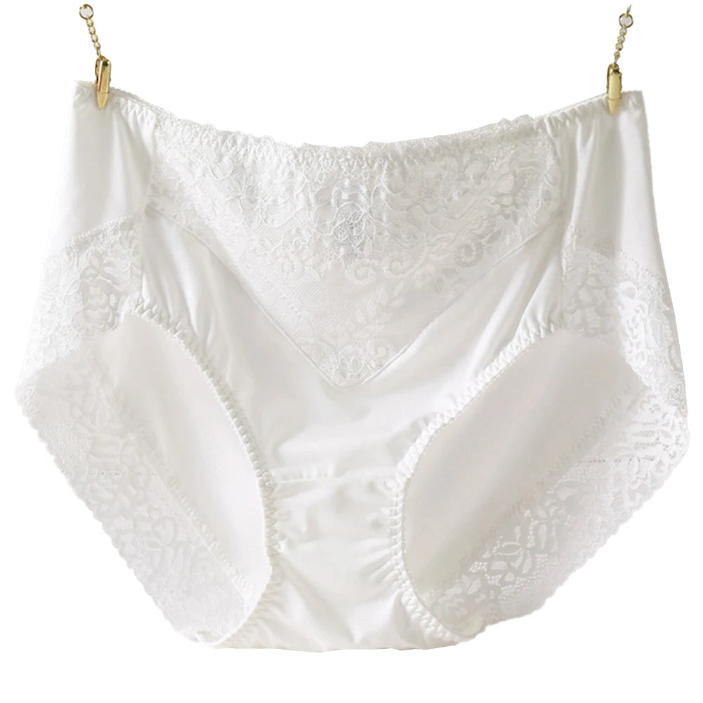 Oversized Women Sexy High Rise Panties Soft Daily Underpants Knickers Flower Briefs Underwear Breathable Traceless Ladies Briefs - Mighty Dollars