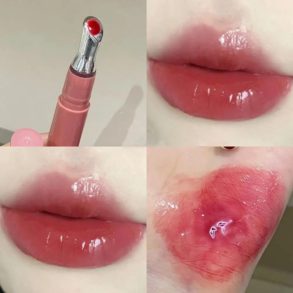 Lip Gloss Vitamin E Lip Serum, Hydrating & Plumping Tinted Lip Gloss, Moisturizing Lip Balm For Glossy Sheer, Smooth Lips