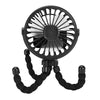 Mini Octopus Fan Baby Stroller Fan Hand Held USB Charging Bladeless Small Folding Fans Mini Silent Table Outdoor Cooler