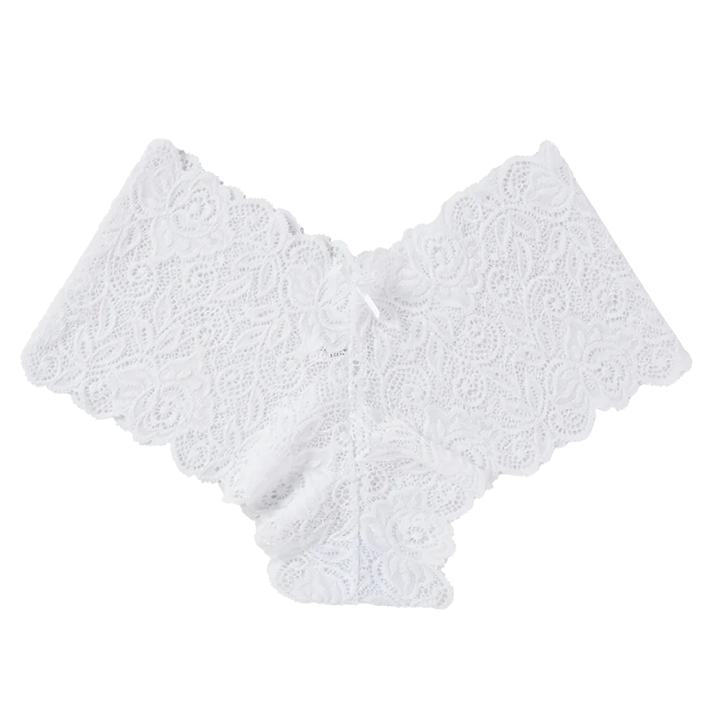 Ladies Lace Sexy Underpants Lingerie Women Lace Low-Rise Boyshort Panties Girls Floral Underwear Lingerie Breathable Panties