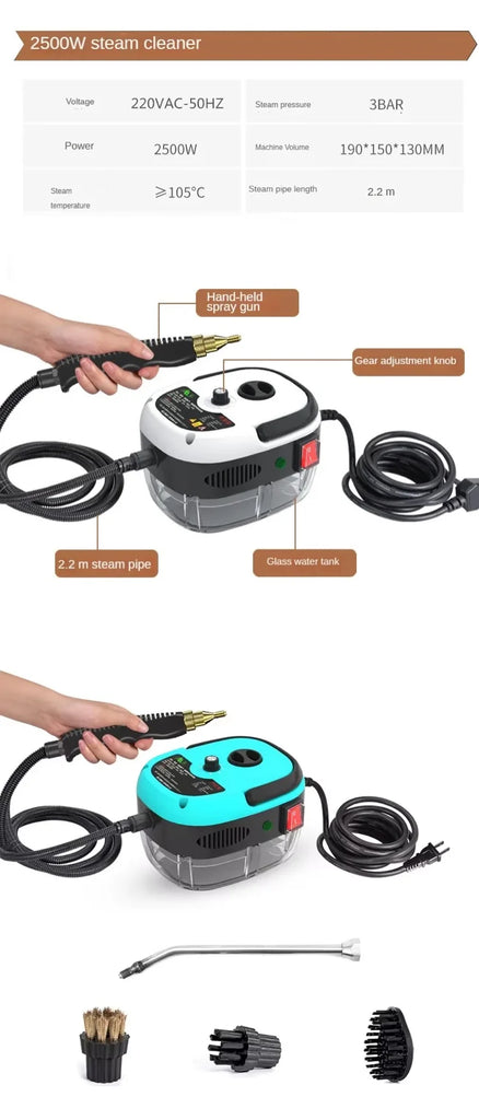 Steam Cleaner High Temperature Sterilization Air Conditioning Kitchen Hood Home /Car Steaming Cleaner 110V US Plug /220V EU Plug