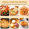 50Pcs Disposable Air Fryer Paper Oil Absorbing And Anti Oil Paper Tray Non Stick Baking Pad Large Toughness Square