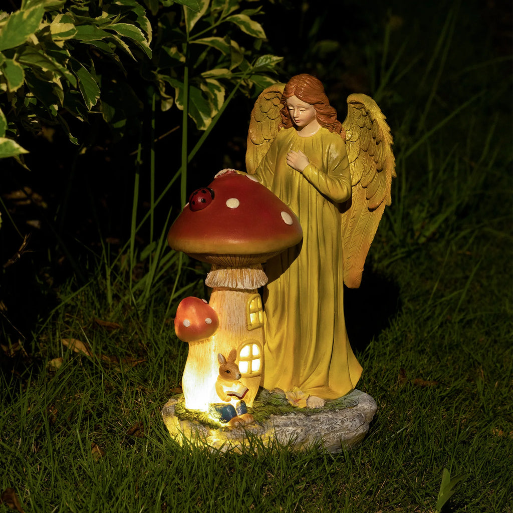 Home Decor American Thanksgiving Decorative Ornaments Autumn Harvest Solar Luminous Angels Large Decoration Decorative Gifts