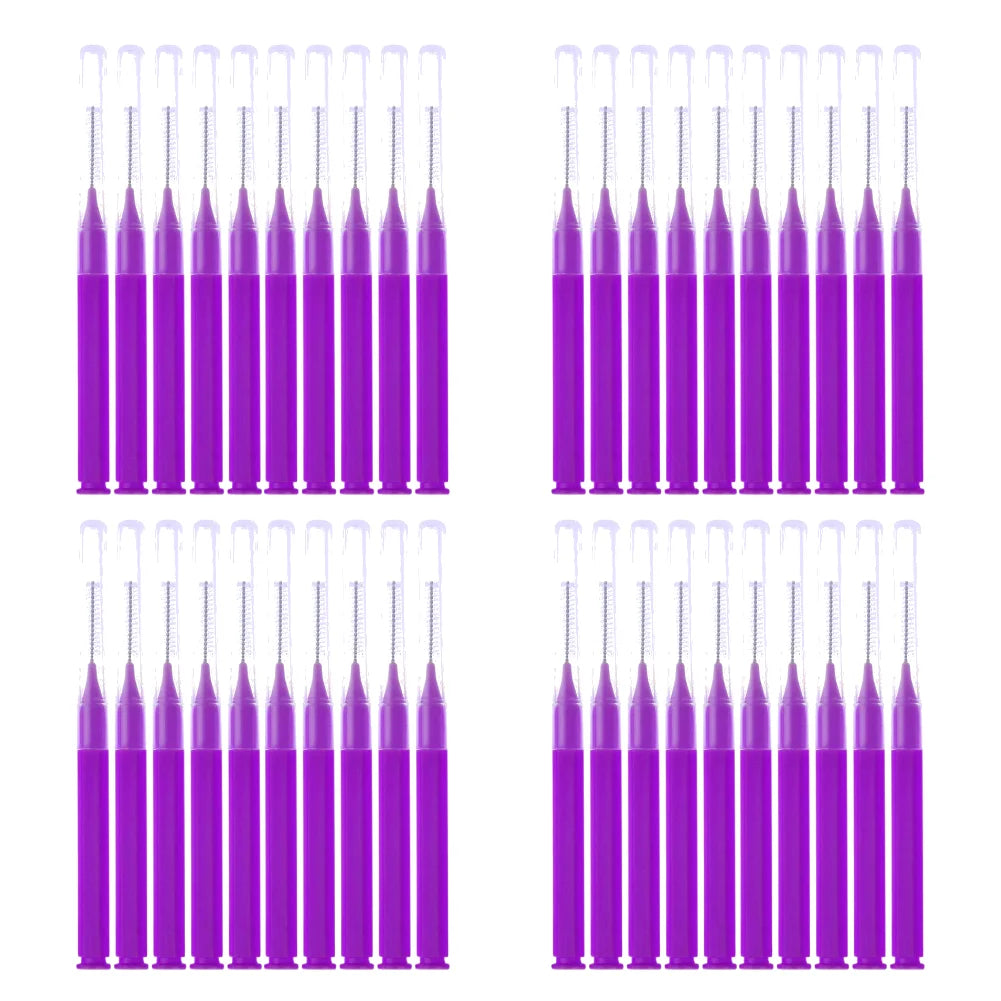8-40PCS Interdental Brushes Dental Floss Toothpick Orthodontic Braces Brush Tooth Cleaning Tool Teeth Oral Care