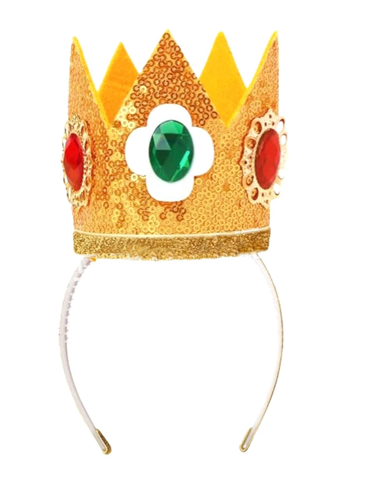 2025 Cartoon Princess Crown Cosplay Pentagram Magic Stick Earring Set Anime Girl Dress Up Halloween Christmas Gift