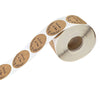 50pcs Round Natural Kraft Handmade Stickers scrapbooking for package adhesive thank you sticker seal labels stationery