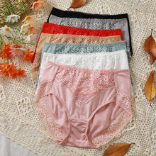 Load image into Gallery viewer, Oversized Women Sexy High Rise Panties Soft Daily Underpants Knickers Flower Briefs Underwear Breathable Traceless Ladies Briefs - Mighty Dollars