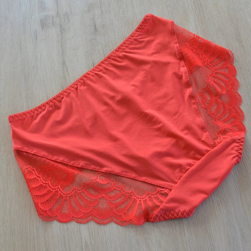 Plus size underpanties Fashion underwear Girl Briefs Pink Ladies Underpanty Comfortable Briefs Women's Panties Lingries