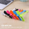 USB Electric Fan Flexible Bendable Fan For Power Bank Laptop PC AC Charger Portable Hand Cool Mini Fan Computer Summer Gadget
