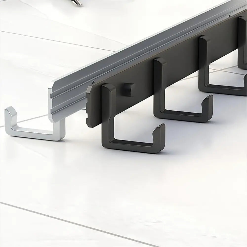 Punch-free wall-mounted living room clothes hanger load-bearing hook towel bathroom wall strong adhesive hanger