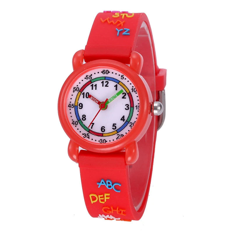 Kids Watches 3D Cute Cartoon Waterproof Silicone Children Toddler Wrist Watch for 3-10 Year Girls Boys Little Child Clock Gifts