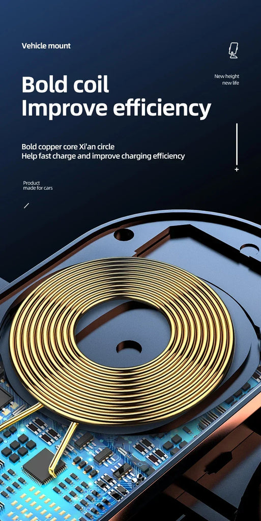 Infrared Induction Car Wireless Charger Stand Car Air Vent Clamp for iPhone 16~12 Pro Max Samsung Galaxy S25/S24 Fast Charging