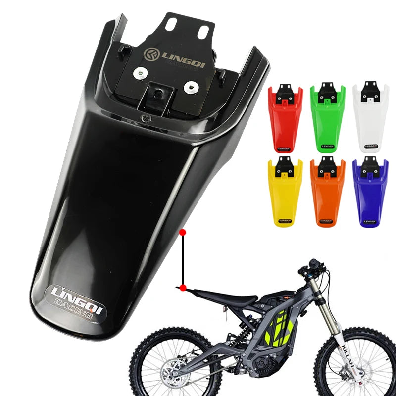 LINGQI RACING  Motorcycle Rear Fender Plastic Tail Mudguard Wheel Splash Guard For Light Bee Modified