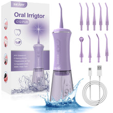 تحميل الصورة إلى عارض المعرض، Sejoy Dental Water Flosser Portable 350ml Oral Irrigator USB Rechargeable 5 Modes Teeth Cleaner Toothbrush Oral Hygiene Clean