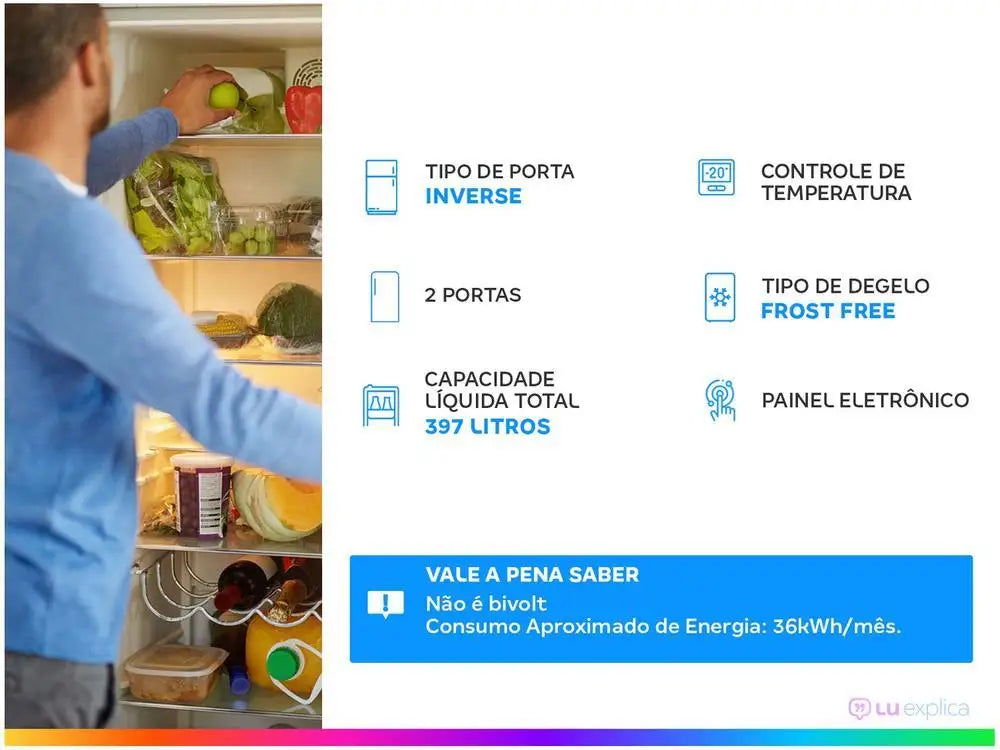 Refrigerator/Cooler Panasonic Frost Free I - 110V