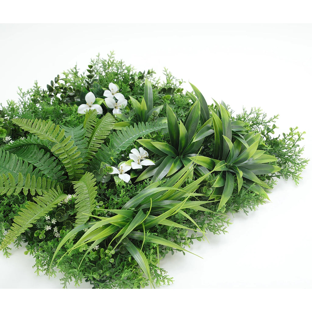 12pcs Artificial Plant Wall, 50x50cm Artificial Hedge Christmas Decorations Fake Plants Panel Wedding Grass Mat Garden Backyard