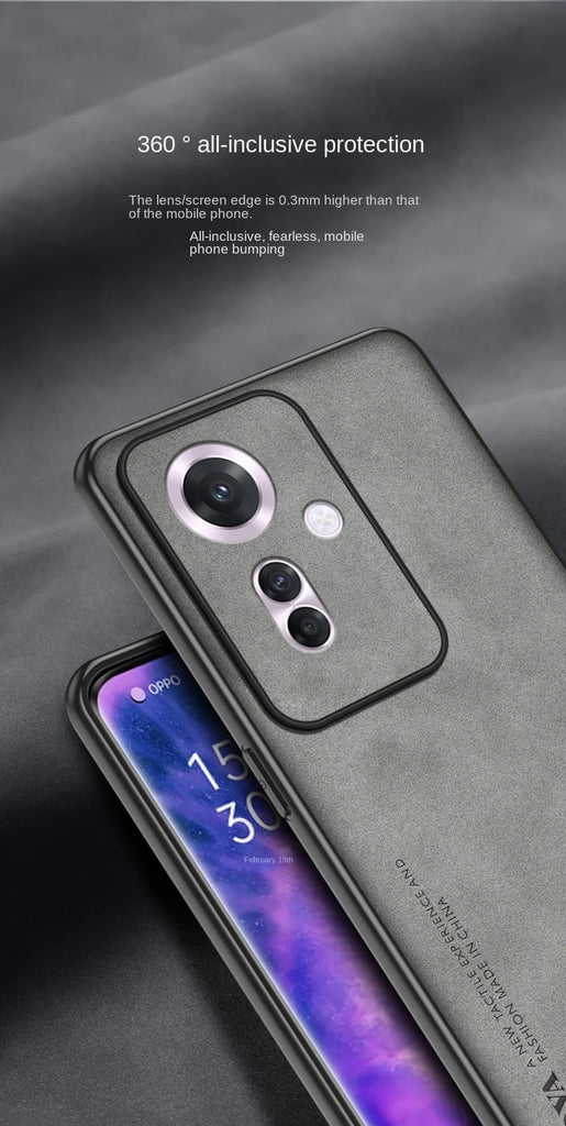 Oppo Reno 11 A CPH2603 Case Shockproof Silicone Bumper Hard Back Cover Matte Phone Case for Oppo Reno11 A Reno11A 5G CPH2603