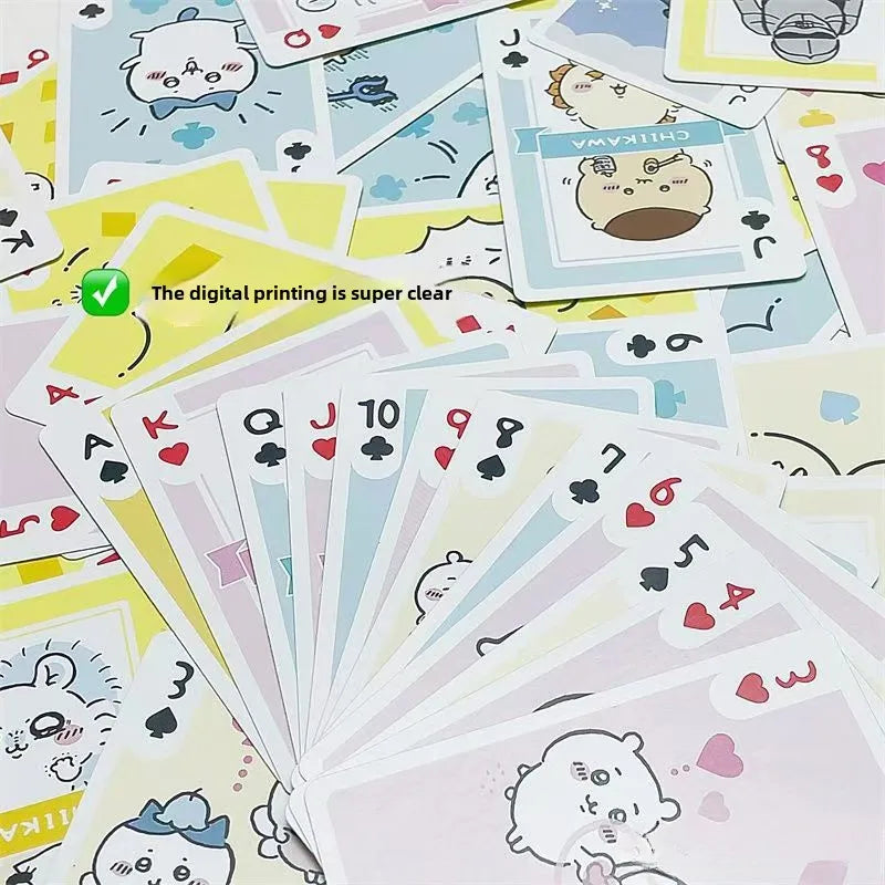 Sanrio Chiikawa Games Playing Card Family Funny Entertainment Board Game Fun Playing Cards Kids Toys Birthday Christmas Gifts
