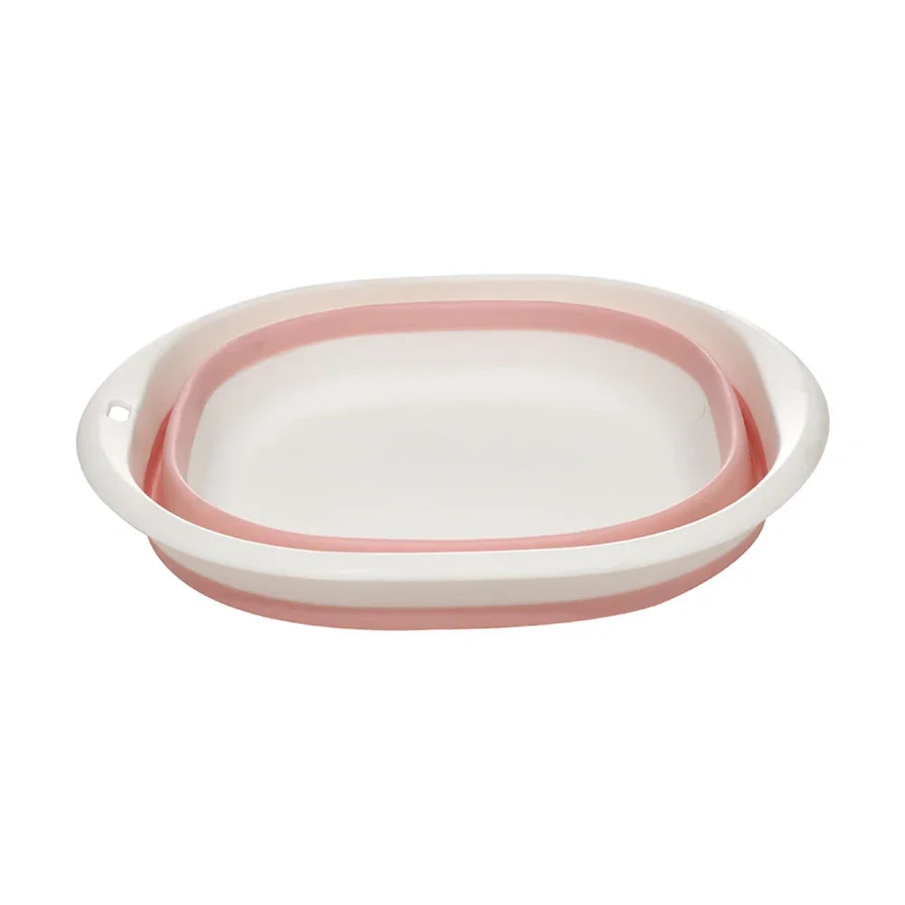 Plastic Folding Wash Basin, Portable Laundry Tub for Home, Bathroom, Kitchen, Adult & Baby Bath Basin, Travel Wash Basket