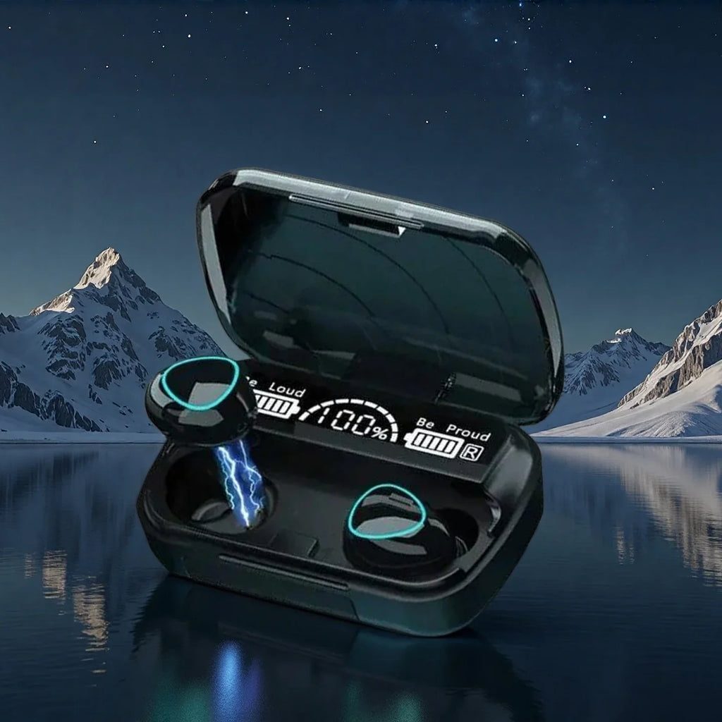 New TWS Bluetooth Earphones Handfree LED  Stereo Music Wireless Earbuds Waterproof Gaming Headset for smartphones