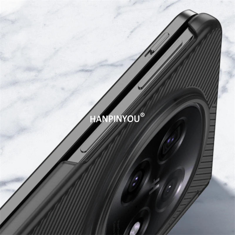 Lightweight Ultrathin Hard Phone Case For OPPO Find N5 Matte Geometric frosted stripe Cover Simple Stylish Anti-Fingerprints