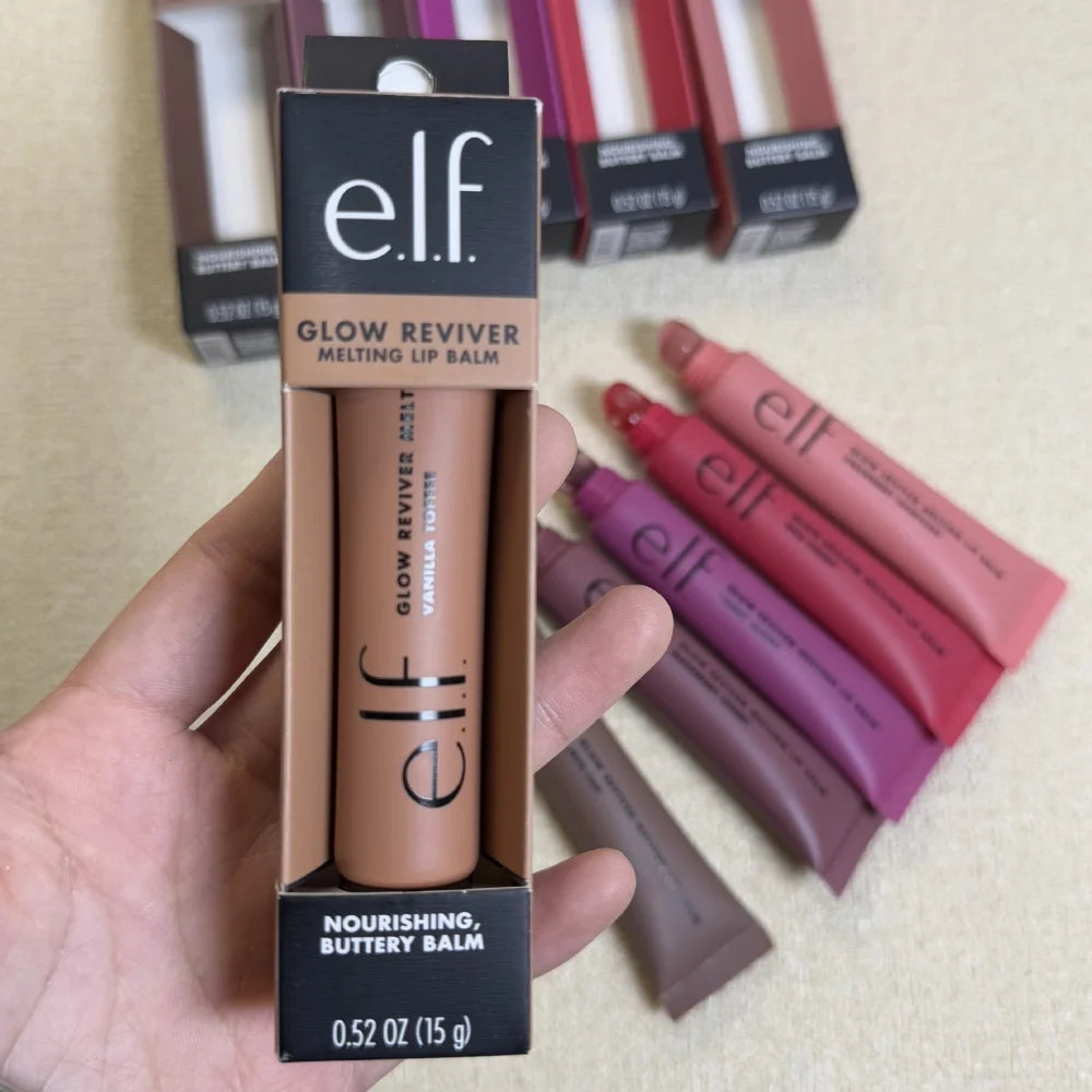 Elf Lip Balm Tinted Lip Gloss Lightweight Hydrating Nourishing Repairing Improve Lip Lines Dryness Create Naturally Plump Lips