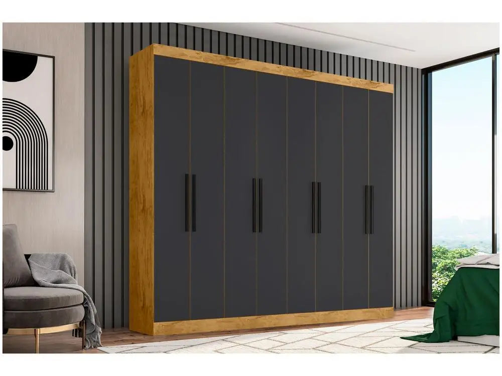 Wardrobe Couple 8 Doors 4 Drawers