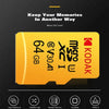 Kodak Micro SD Card Memory Card Class 10 64GB U3 4K High Speed Cartao De Memoria Flash Memory TF Mecard C10