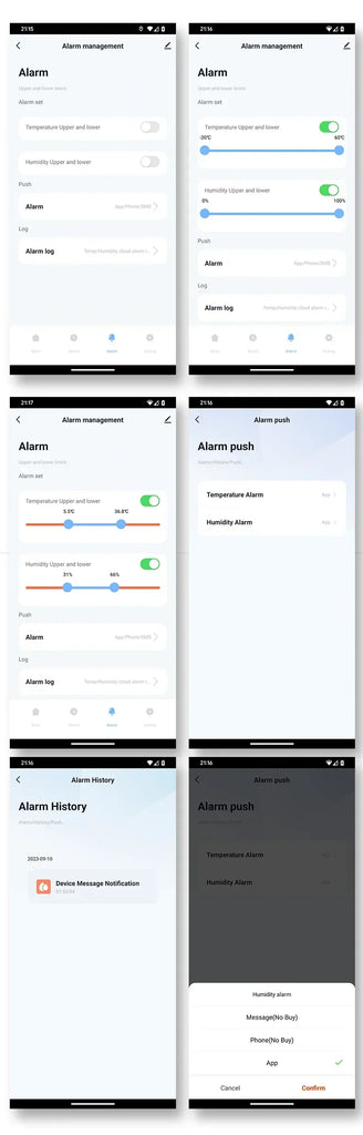 Tuya BT Smart Temperature Humidity Sensor Indoor Hygrometer Bluetooth-Compatible APP Remote Control Works With Alexa Google Home
