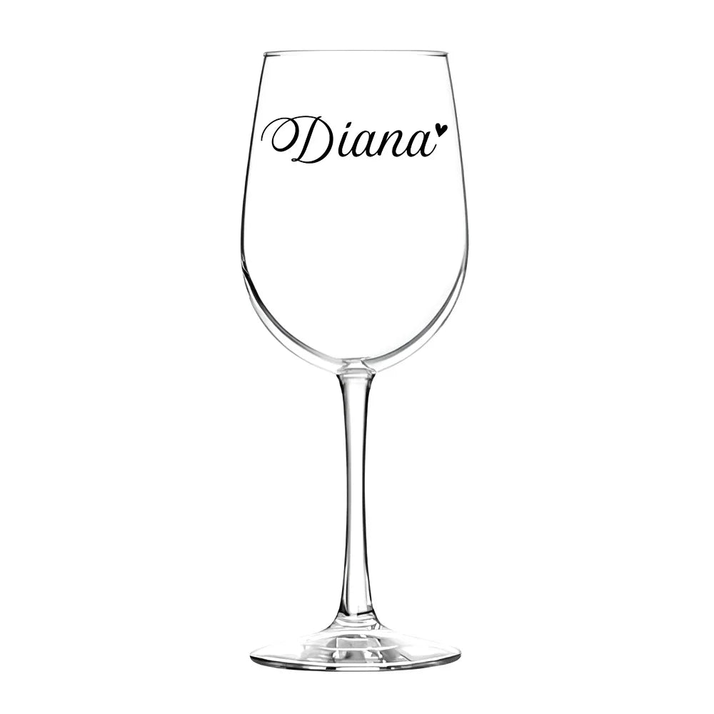 Personalised Wine Glasses Laser Engraving Custom Mr. and Mrs. Wine Glasses Gifts for Wife Couples Anniversary Christmas Wedding