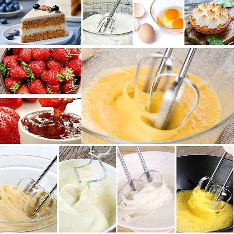 Multifunctional Electric Food Blender 7 Speed Mini Mixer Food Cake Baking Dough Mixer Handheld Mixer Egg Beater Automatic Cream