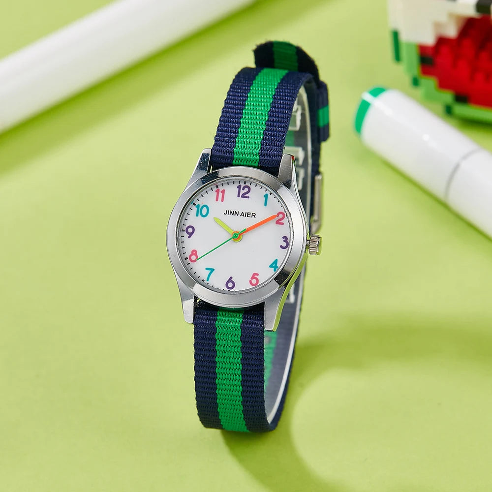 New children's watches for boys and girls, fashionable for students high-quality quartz watches for children, birthday or holid