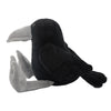 25cm Black Crow Plush Birdie Cuddly Black Raven Plush Toy Realistic Crow Soft Christmas Gift for Kids Bird Lovers Home Decor