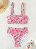 Sexy Floral Print Female Swimsuits Women Bikini 2025 Swimwear High Waisted Bikinis Sets Two Pieces Bandeau Bathing Suit Beahwear